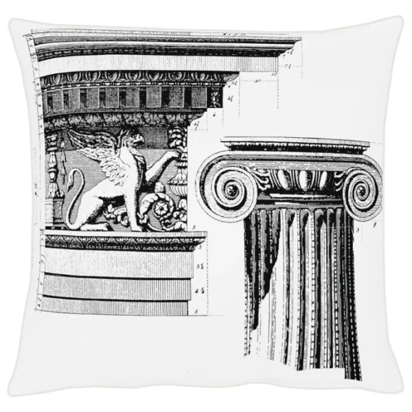 APELT Apollo Kissenhülle – 45×45 Cm – Schwarz-weiß 1