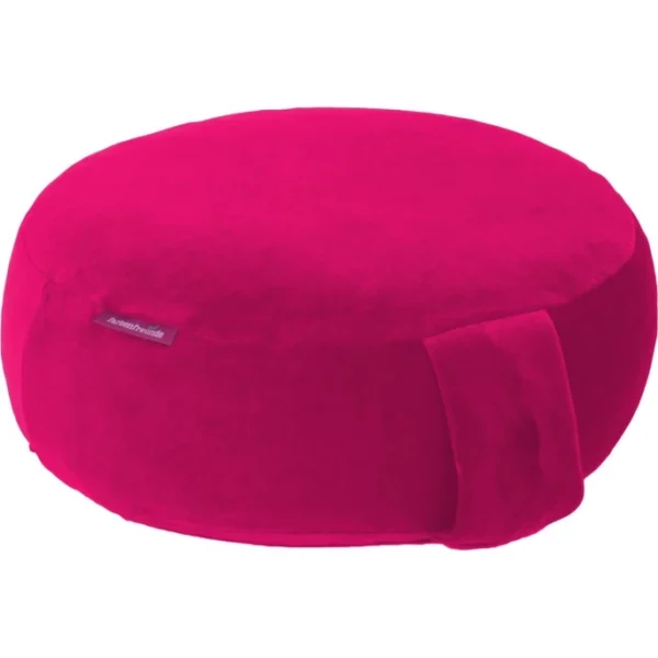 Farbenfreunde Interieur Bodensitz- & Yogakissen Aus Nicky – Ø 31 Cm – Höhe 11 Cm – Himbeer 1