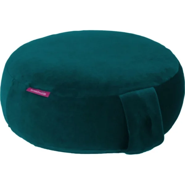 Farbenfreunde Interieur Bodensitz- & Yogakissen Aus Nicky – Ø 31 Cm – Höhe 11 Cm – Winterpetrol 1
