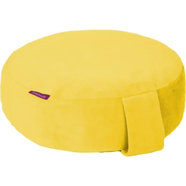 Farbenfreunde Interieur Bodensitz- & Yogakissen Aus Nicky – Ø 31 Cm – Höhe 11 Cm – Zitrone 1