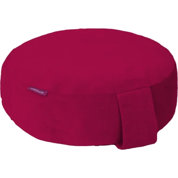 Farbenfreunde Interieur Bodensitz- & Yogakissen Aus Nicky – Ø 31 Cm – Höhe 11 Cm – Preiselbeer 1
