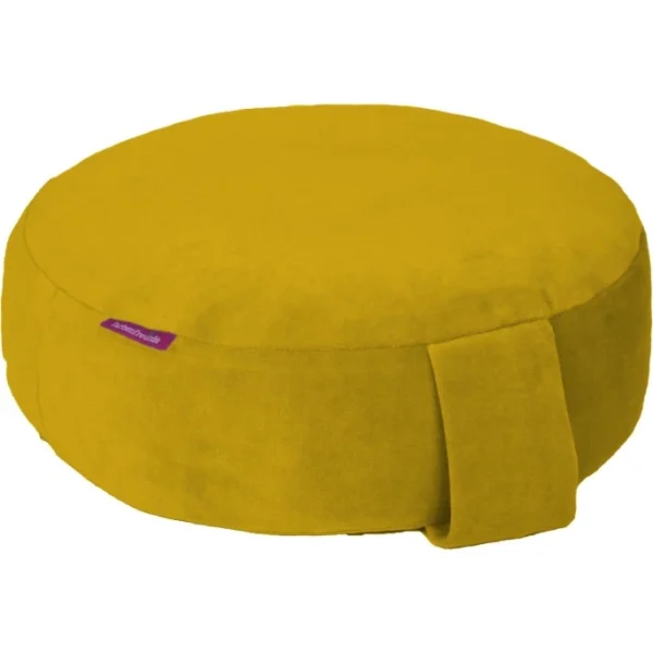 Farbenfreunde Interieur Bodensitz- & Yogakissen Aus Nicky – Ø 31 Cm – Höhe 11 Cm – Curry 1