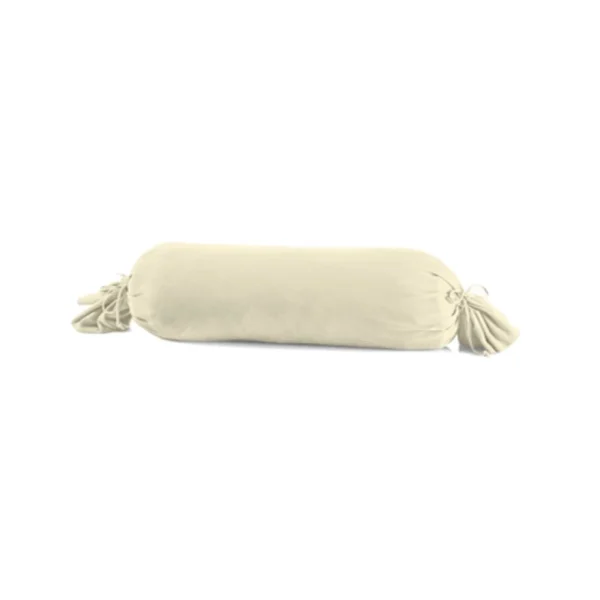 Schlafgut Mako-Jersey Nackenrolle-Kissenbezug – Ø 15 X 40 Cm – Ecru 1