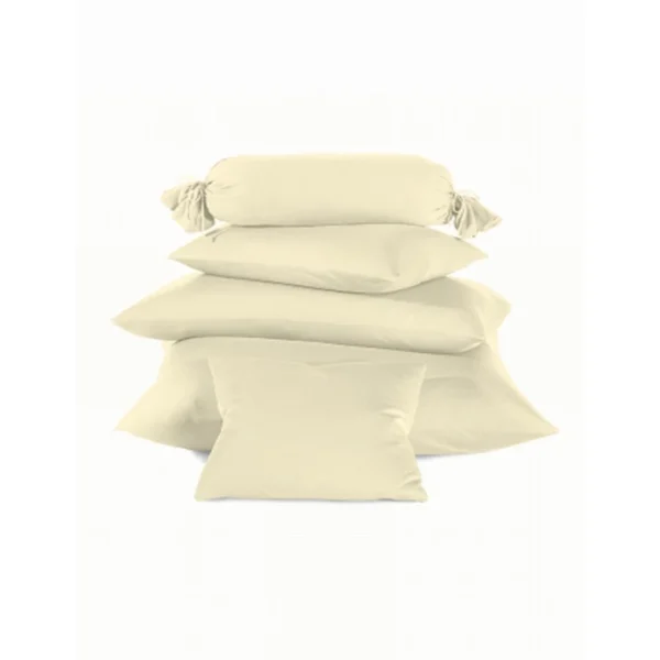 Schlafgut Mako-Jersey Nackenrolle-Kissenbezug – Ø 15 X 40 Cm – Ecru 3