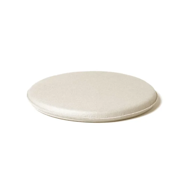HEY-SIGN FRISBEE Sitzkissen Gefüllt & Rund – Ø 35 Cm – Wollweiss 1