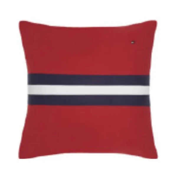 Tommy Hilfiger COLOUR BLOCK Kissen Mit Füllung – 40×40 Cm – Red 1