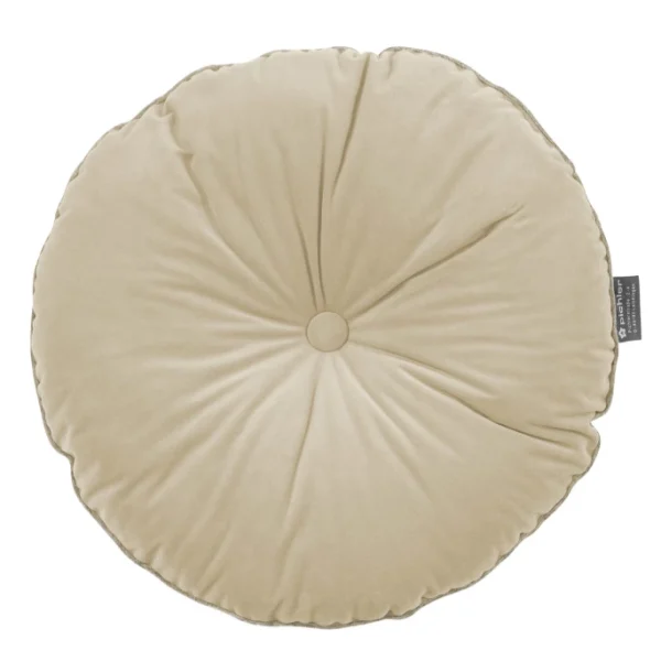 Pichler MELVA Bodenkissen Mit Füllung – Ø 60 Cm – Sand 1
