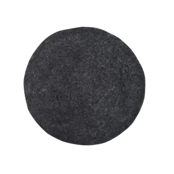 HK Living Felt Seat Stuhlkissen – Ø 35 Cm – Black 1