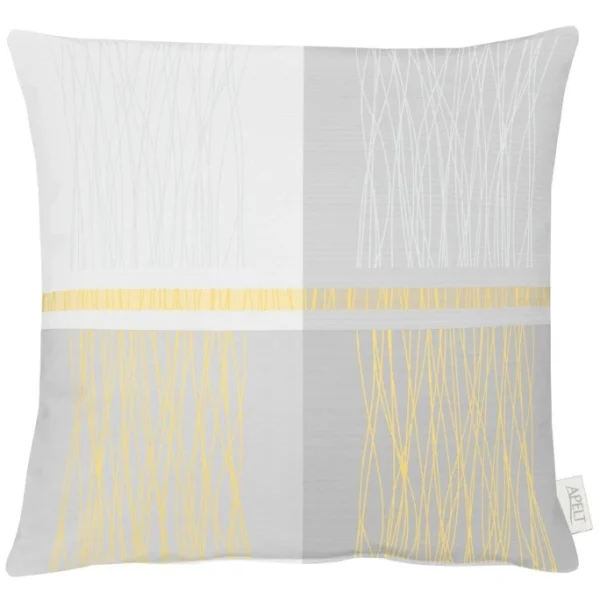 Apelt Loft Style Como Kissenhülle – 49×49 Cm – Gelb/grau/weiß 1