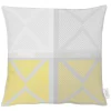 Apelt Loft Style Verona Kissenhülle – 49×49 Cm – Hellgrau/weiß/gelb 5
