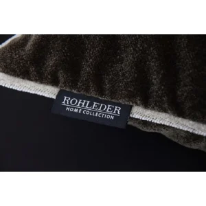 Rohleder Home Collection Cloud Uni Kissen Mit Füllung – 40×40 Cm – Coffee 12