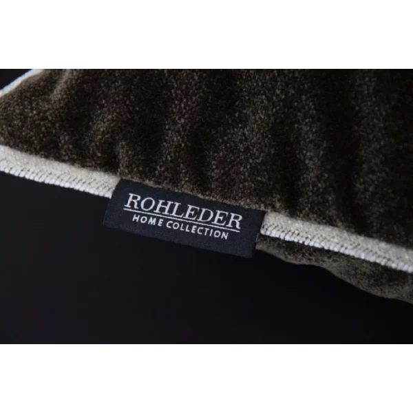 Rohleder Home Collection Cloud Uni Kissen Mit Füllung – 40×40 Cm – Coffee 4