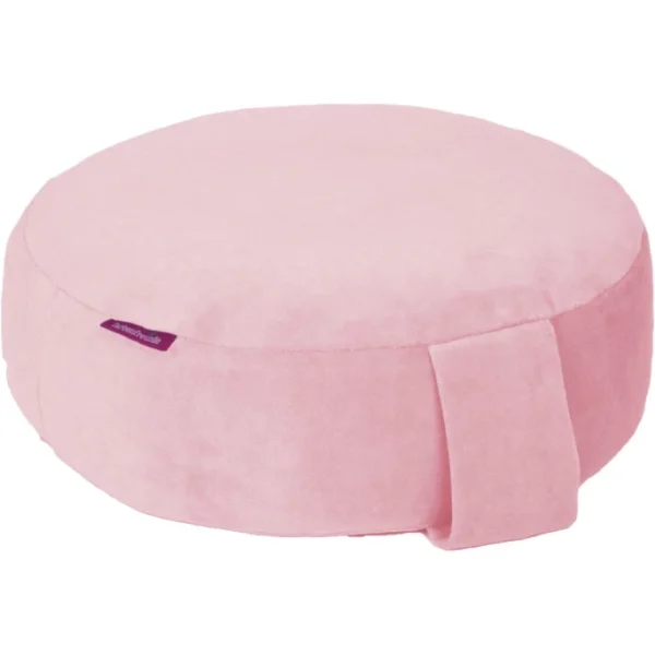 Farbenfreunde Yoga Bodenkissen Aus Nicky-Stoff – Ø 31 Cm – Höhe 11 Cm – Ice Rose 1