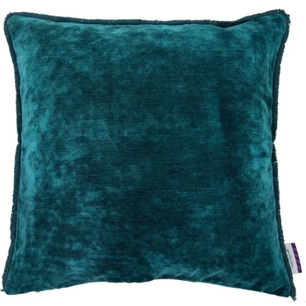 TOM TAILOR VELVET SHADES Kissenhülle – 50×50 Cm – Petrol 1