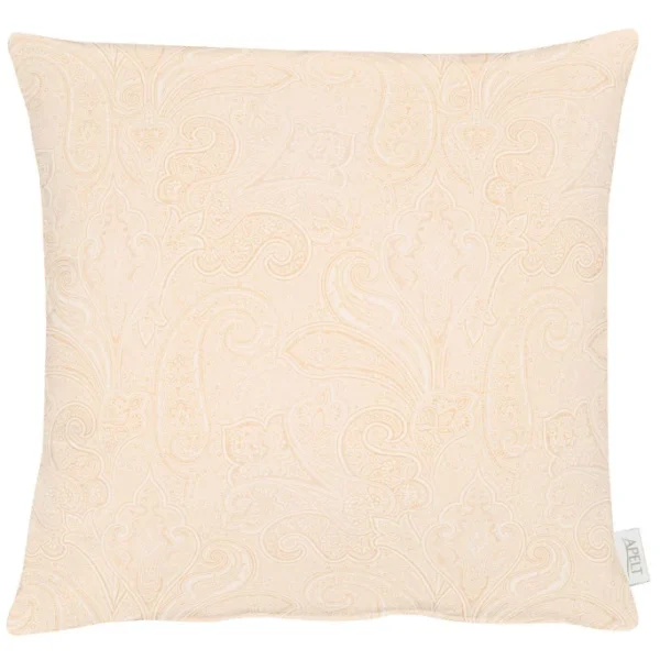 Apelt Uni-Basic 3313 Kissenhülle – 49×49 Cm – Apricot/zartes Apricot 1