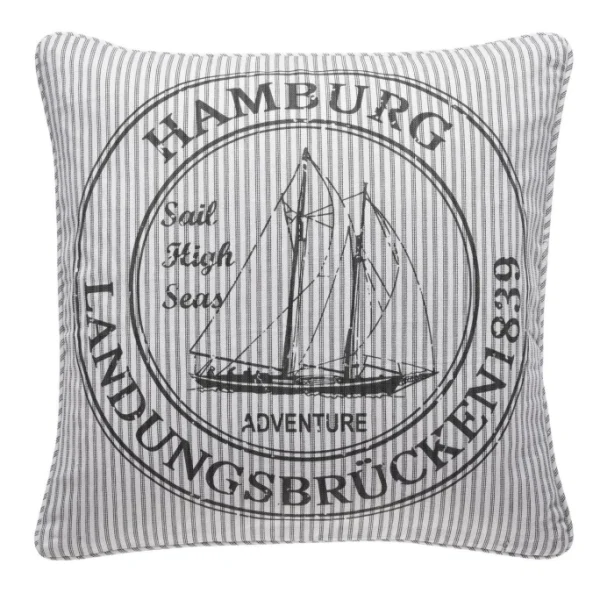 Pad OCEAN Kissenhülle – 45×45 Cm – Grey Hamburg 1