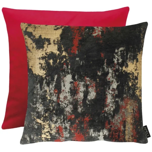 Apelt Herbstzeit 1316 Wendekissenhülle – 46×46 Cm – Rot-schwarz 1