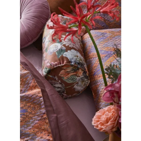 Essenza Home Essenza Filou Nackenrolle Aus Samt – Ø 22 X 50 Cm – Shell Brown 3