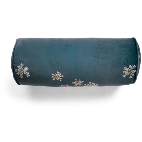 Essenza Home Essenza Lauren Nackenrolle Mit Füllung – Ø 22 X 50 Cm – Indigo Blue 1