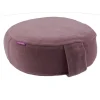 Farbenfreunde Yoga Bodenkissen Aus Nicky-Stoff – Ø 31 Cm – Höhe 11 Cm – Silver Purple 8