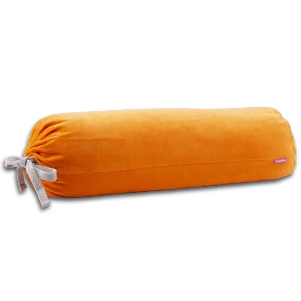 Farbenfreunde BIG ROLL Bolster Kissenrolle Aus Nicky-Stoff – 60×21 Cm – Softorange 1