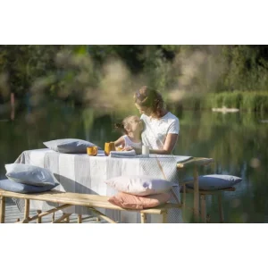 David Fussenegger Nadelstreifen Kissenhülle 2er-Set – 40×40 Cm – Altrosa 22