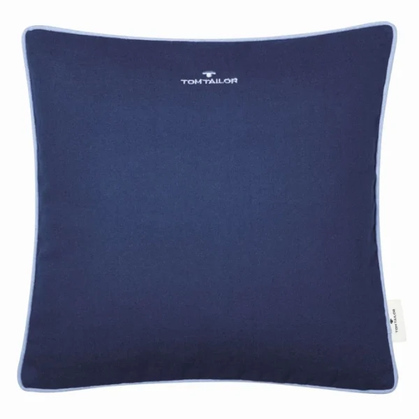 Tom Tailor Dove Signature Kissenhülle – 40×40 Cm – Navy 1