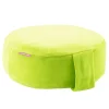 Farbenfreunde Yoga Bodenkissen Aus Nicky-Stoff – Ø 31 Cm – Höhe 11 Cm – Seagreen 10