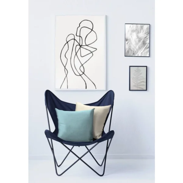 Apelt Basic Arizona Kissenhülle – 46×46 Cm – Hellblau 3