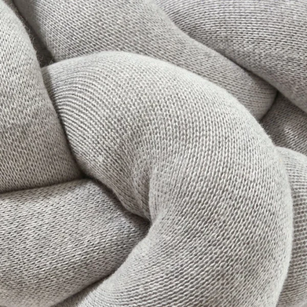 Nordic Coast Company Strick Bettschlange Geflochten – 17×200 Cm – Grau 4