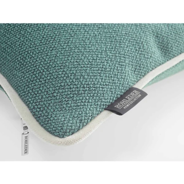 Rohleder Home Collection Essentials Ocean Uni Kissen Mit Füllung – 45×45 Cm – Turquoise 3