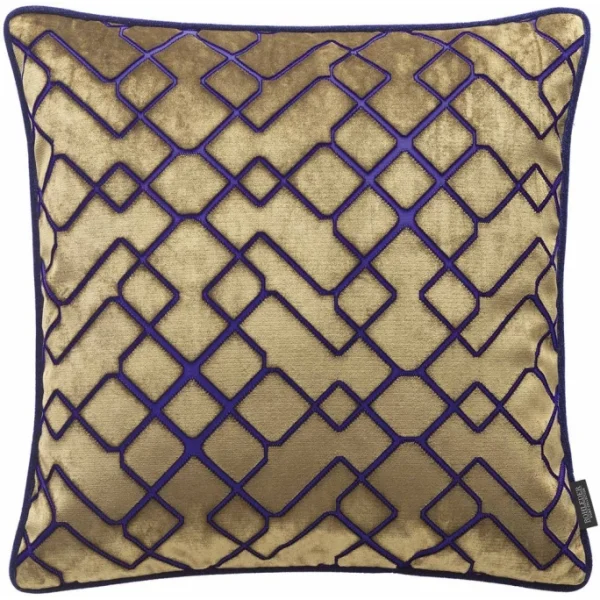 Rohleder Home Collection Eternity Diamond Kissen Mit Füllung – 50×50 Cm – Gold 1