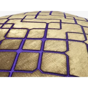 Rohleder Home Collection Eternity Diamond Kissen Mit Füllung – 50×50 Cm – Gold 6