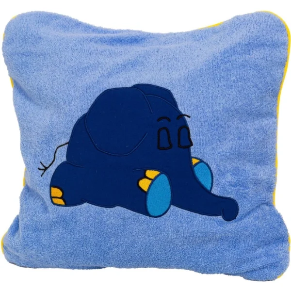 Smithy Blauer Elefant Kissenhülle – 40×40 Cm – Blau 1