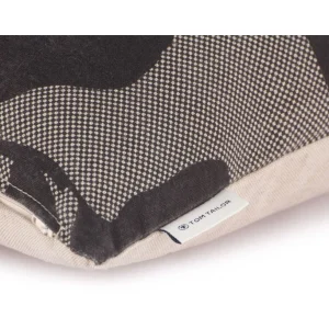 Tom Tailor Checked Floral Kissenhülle – 45×45 Cm – Schwarz 10