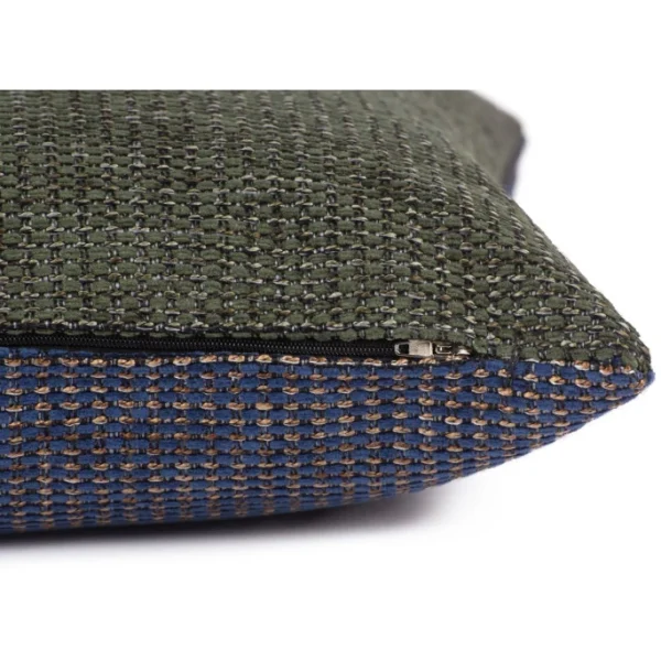 Tom Tailor Chenille Pattern Kissenhülle – 45×45 Cm – Grün-blau 3