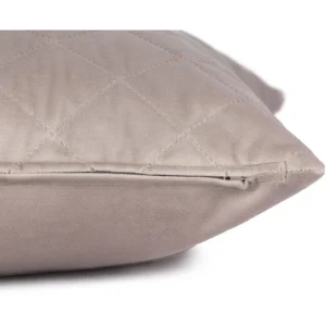 Tom Tailor French Velvet Quilt Kissenhülle – 45×45 Cm – Greige 8