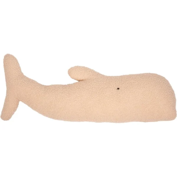 Pad WHALE Kuscheltier-Kissen – 17×80 Cm – Beige 1