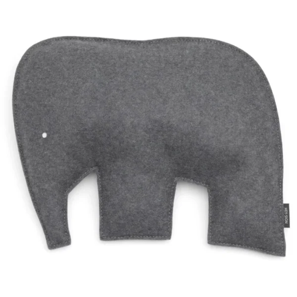 Hey-SIGN ELEFANT Kissen Mit Füllung – 40×30,5×7 Cm – Anthrazit 1