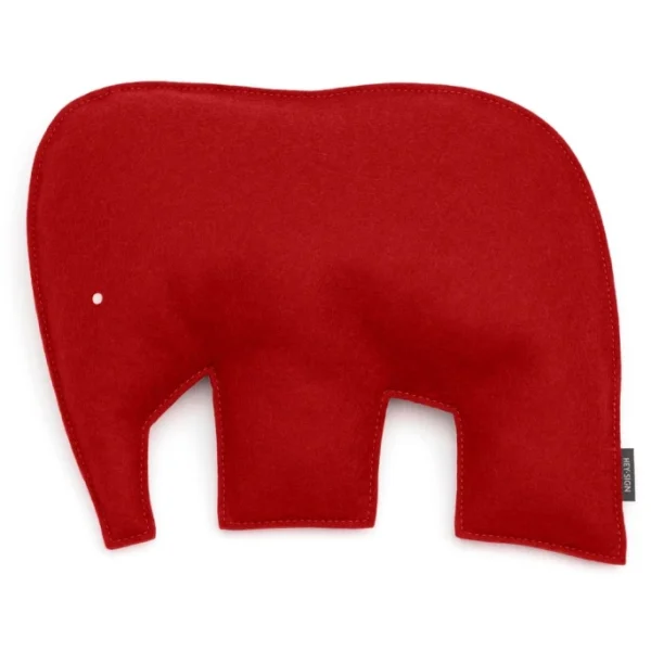 Hey-SIGN ELEFANT Kissen Mit Füllung – 40×30,5×7 Cm – Rot 1
