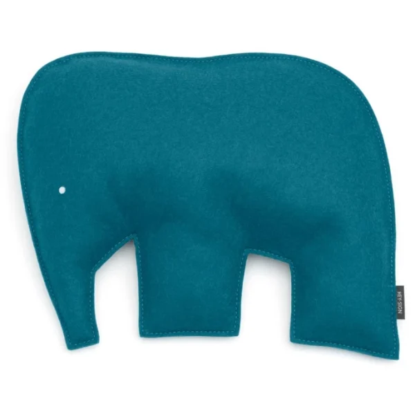 Hey-SIGN ELEFANT Kissen Mit Füllung – 40×30,5×7 Cm – Deep Water 1