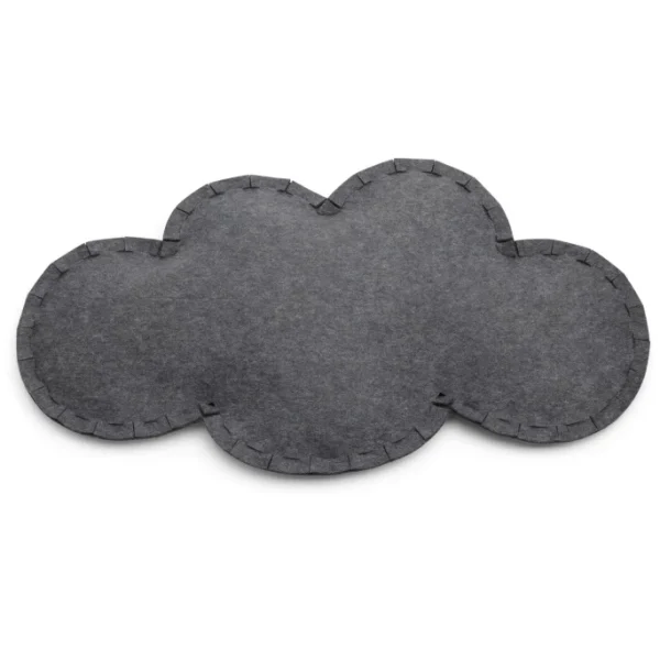 Hey-SIGN WOLKE Bodenkissen Mit Füllung – 95x55x13 Cm – Anthrazit 1