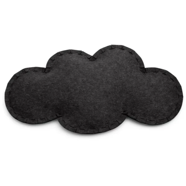 Hey-SIGN WOLKE Bodenkissen Mit Füllung – 95x55x13 Cm – Graphit 1