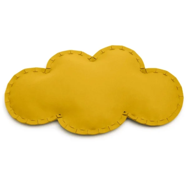Hey-SIGN WOLKE Bodenkissen Mit Füllung – 95x55x13 Cm – Curry 1