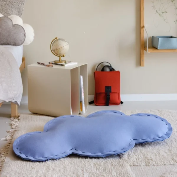 Hey-SIGN WOLKE Bodenkissen Mit Füllung – 95x55x13 Cm – Pink 3