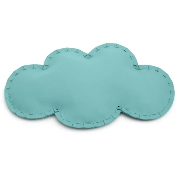 Hey-SIGN WOLKE Bodenkissen Mit Füllung – 95x55x13 Cm – Pastelltürkis 1