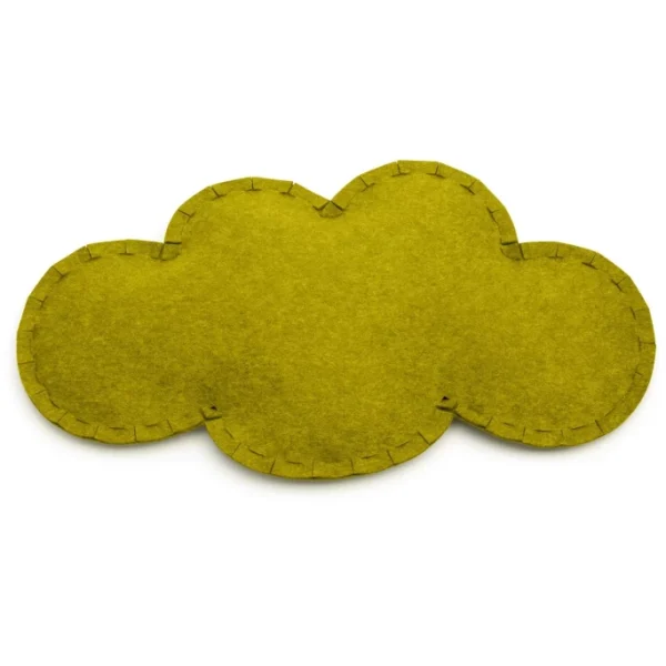 Hey-SIGN WOLKE Bodenkissen Mit Füllung – 95x55x13 Cm – Moos 1