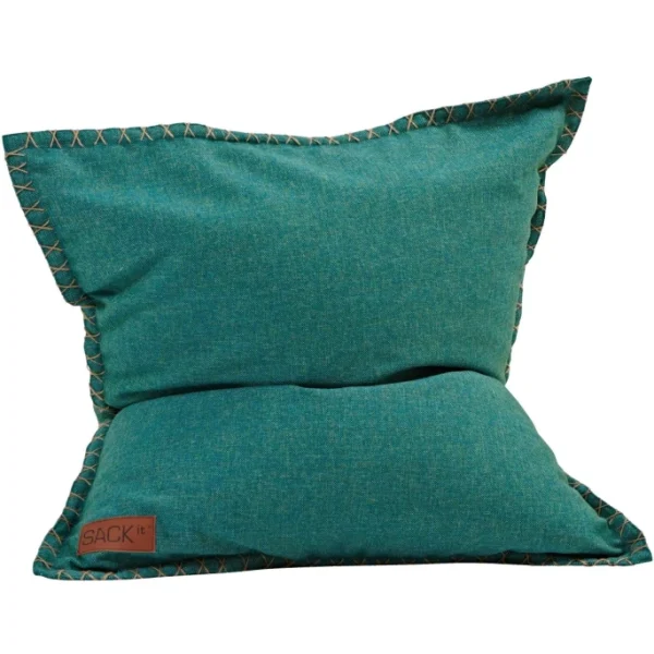 SACKit Cobana Beanbag Junior Sitzsack Indoor/Outdoor – 100×130 Cm – Petrol Melange 1