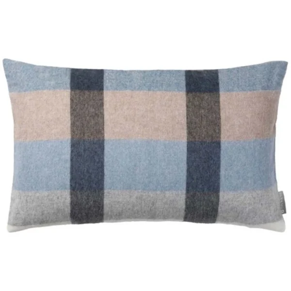 Elvang Denmark Elvang Intersection Kissenhülle – 30×50 Cm – Ocean Blue/white/grey 1