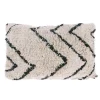 HK Living Cotton Zigzag Kissen Mit Füllung – 40×60 Cm – Black-cream 10